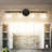 Cono 4-light Bathroom Dimmable Vanity Light 2 Tiers Clear Glass Shade-701573081