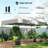 10 x 20 ft Pop Up Canopy Tent, Heavy Duty UPF50+ Outdoor Portable Instant Canopy Shelter with Wheeled Carry Bag, Sandbags, Adjustable Height for Parties, Events, Camping, White-123817731