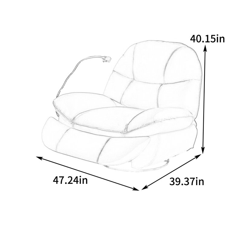 Ferncliffe Faux Leather Recliner, Brown