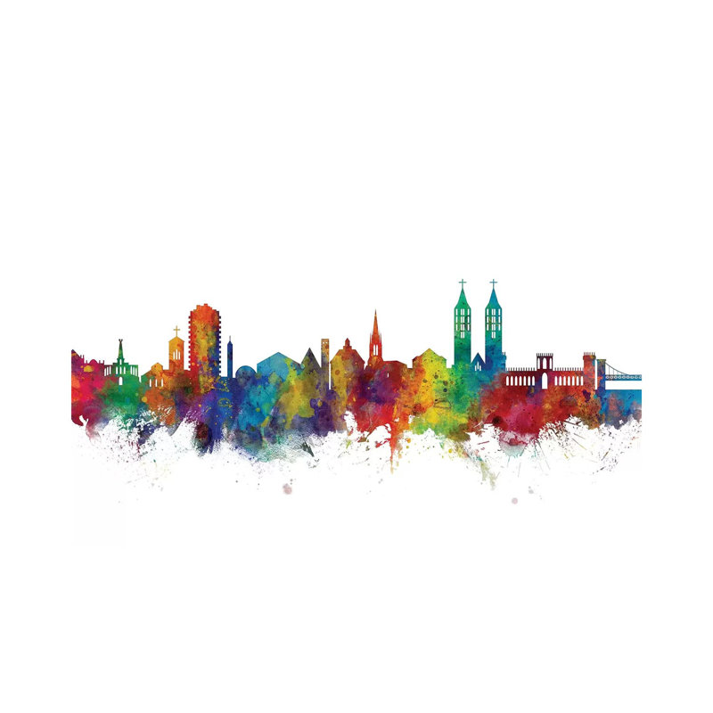 Kassel, Germany Skyline by Michael Tompsett - Wrapped Canvas Gallery-Wrapped Canvas Giclée