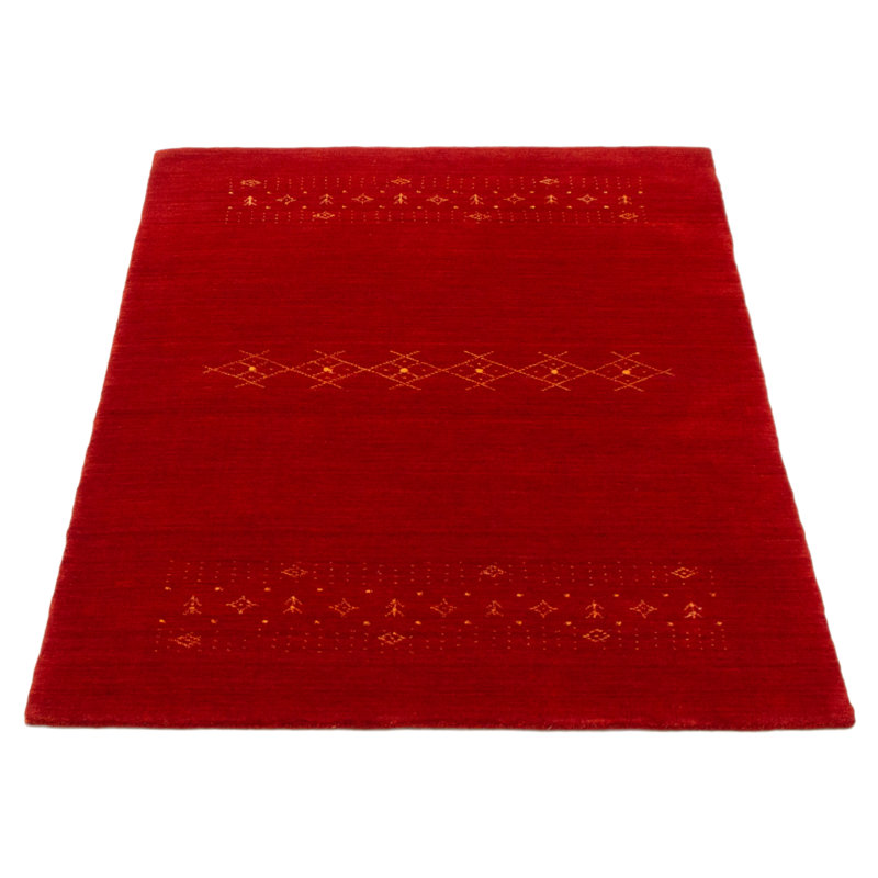 Kashkuli Gabbeh Red Rug 4'3" x 5'10"