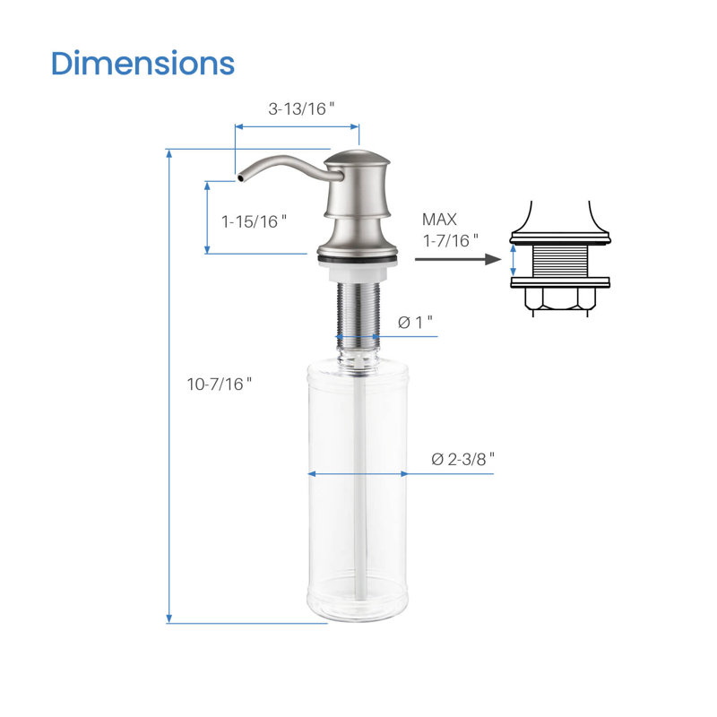Soap Dispenser, Brushed Nickel