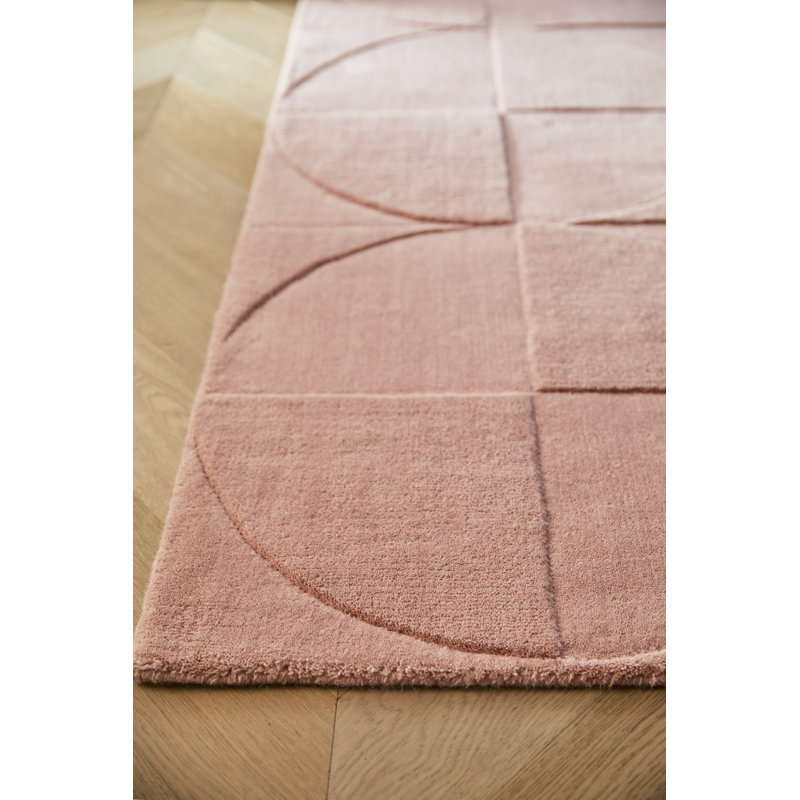 Carabeo Geometric Wool Hand Woven Area Rug, Rectangle 200 x 290cm