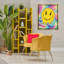 Toile abstraite encadrée flottante abstraite «Smiley» par Reinders-619603320-619603323