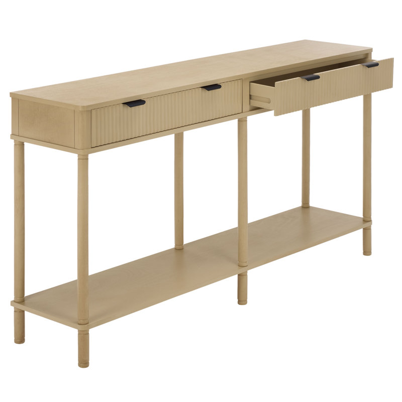 Console 2 tiroirs Thurston, Natural
