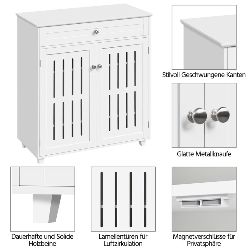 Shireena 18 Pair Shoe Storage Cabinet, Silver