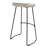 Tiva Handcrafted Backless Barstool, Mango Wood Saddle Seat-1869197530-1869197543