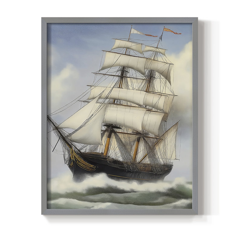 "NAUTICAL Series Lxxi", Gris, H 15 po x l 12 po