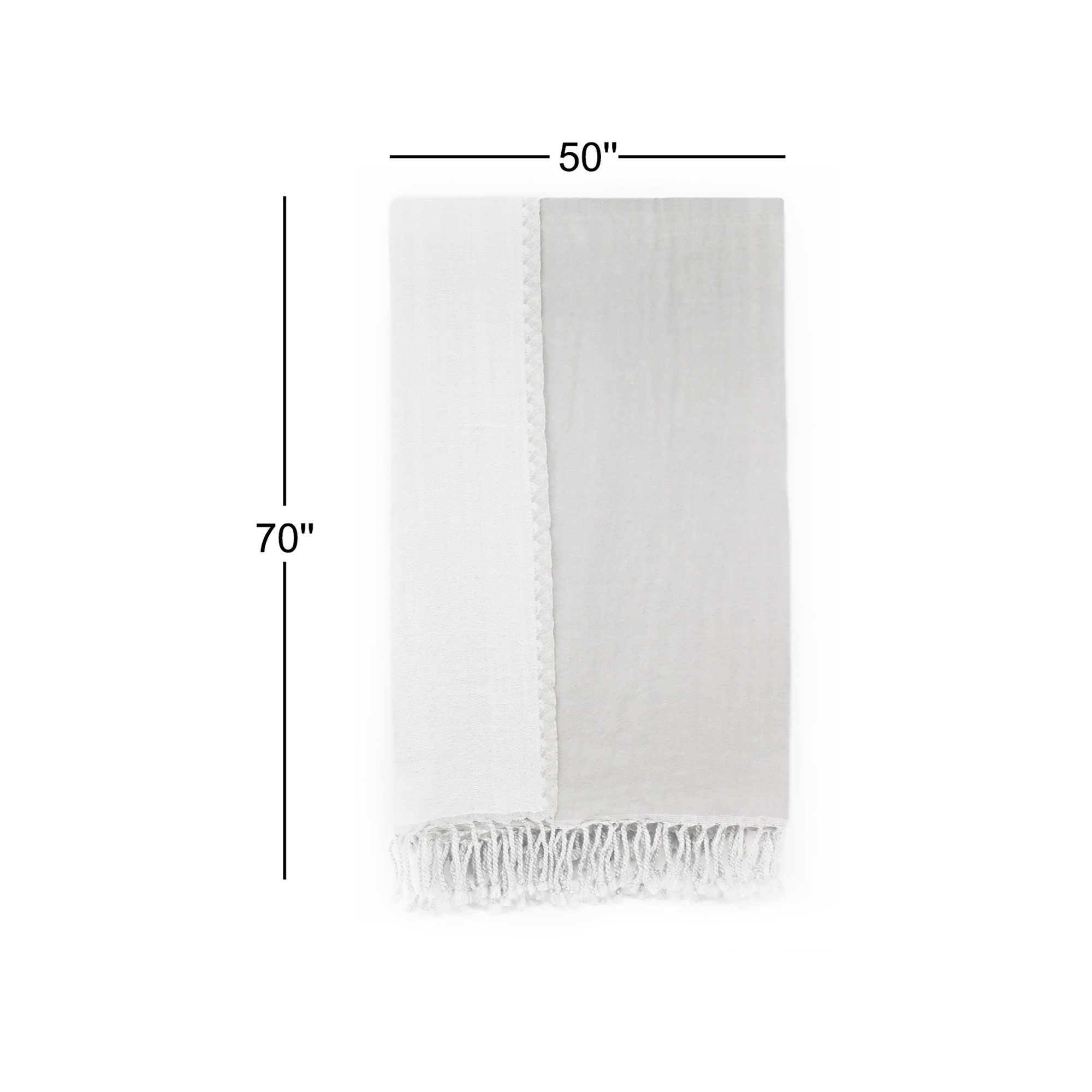 Barina Throw Blanket, Gray