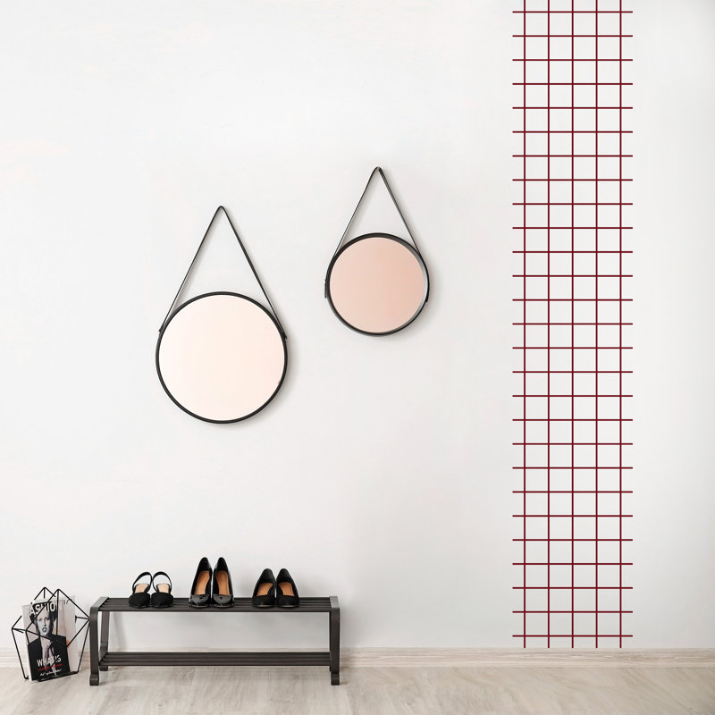 3890 Abstract Wall Decal, Red