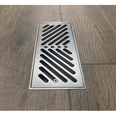 Registre de plancher en métal