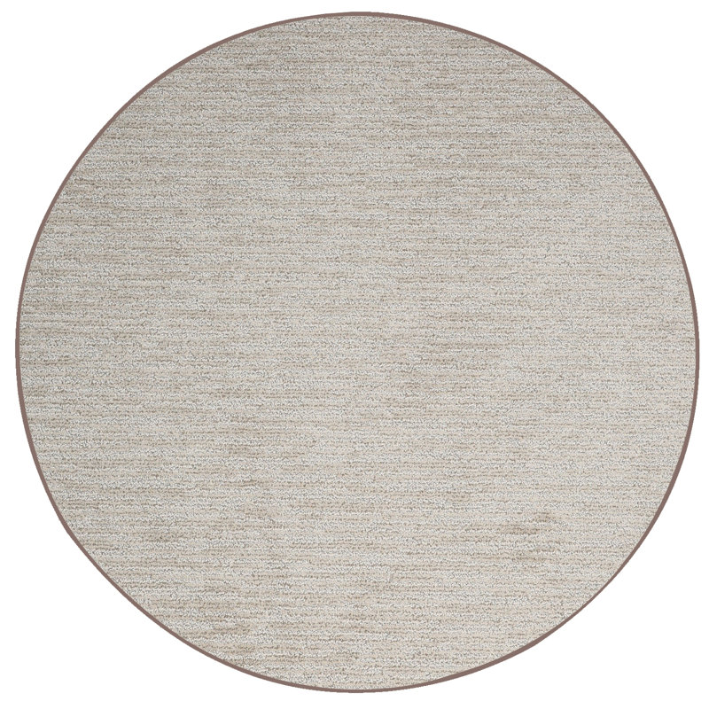 Tapis beige Jenise, Rond 11 pi