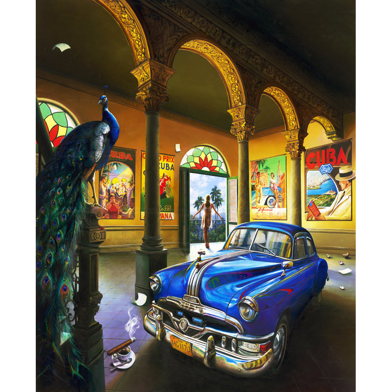 Orlando Romano cubain Quevedo, H 24 po x l 20 po x P 4 po, Acrylique