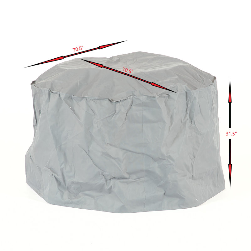 Outdoor Conversation Set Cover, 31.5" H x 70.8" W x 70.8" D