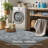 Machine Washable Bohemian Style Indoor Low Pile Carpet, Non-Slip And Machine Washable-707356055