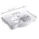 The Renovators Supply Inc. 19'' White Porcelain Rectangular Bathroom Sink with Overflow