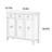 All solid wood simple shoe cabinet