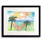 Zen Feeling Infinity Pool With View Of Caribbean Sea Print by Martina Bleichner