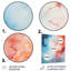 Feu et glace Tachisme Drift II - art mural en métal Tachisme-625083311