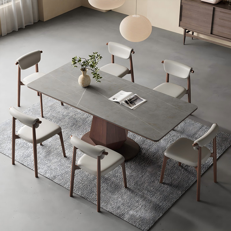 Table de salle à manger 51,18 po Modern, H 29,53 po x L 51,18 po x l 31,5 po