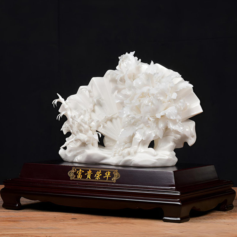 Ornement en céramique Prosperity - Élégante décoration intérieure de style chinois