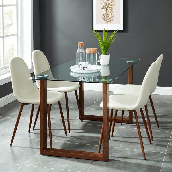 Orren Ellis Carsin 4 - Person Dining Set & Reviews | Wayfair