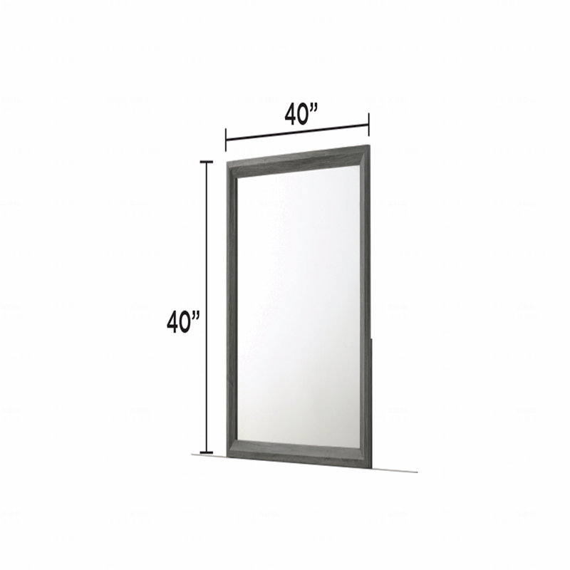 Miroir d'appoint moderne avec cadre en bois
