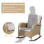 Ensemble de chaises berçantes en osier pour l'extérieur Tonry-88366728-88366727