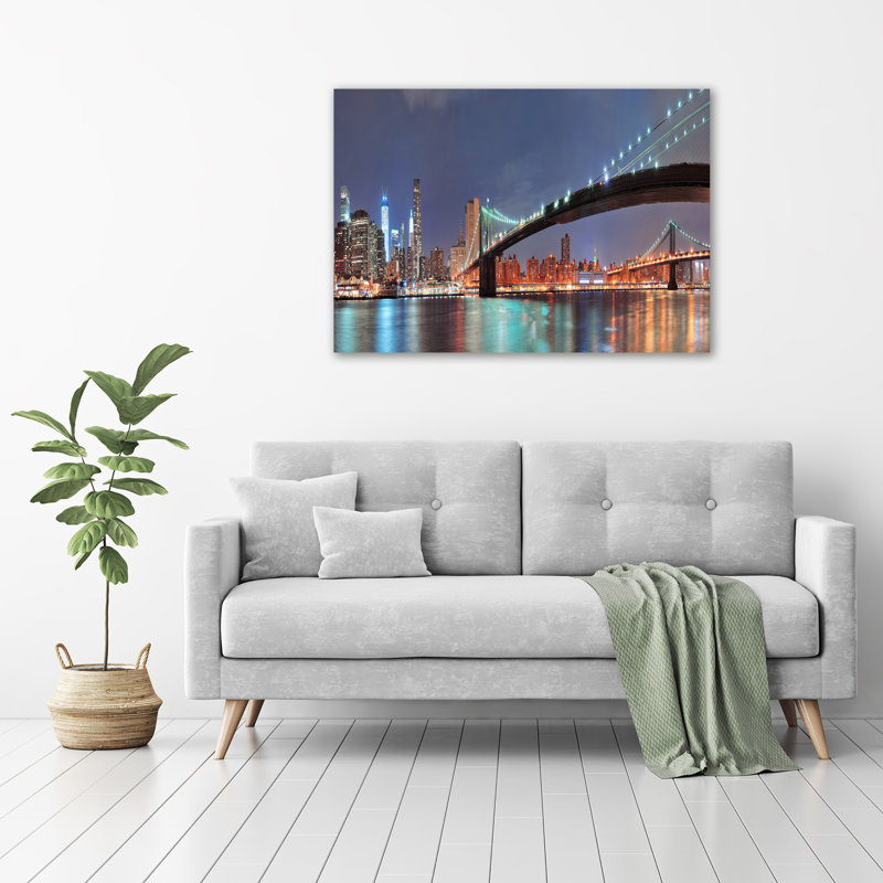 Manhattan New York - No Frame Print on Glass