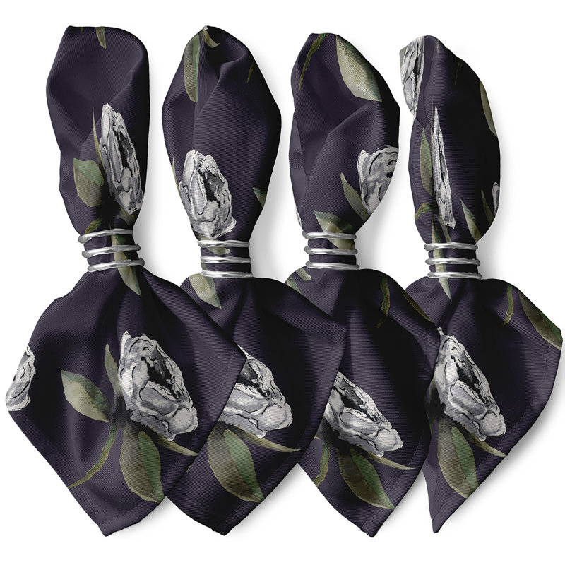 Serviette 19 po Ladwig Bunch Floral, Mauve