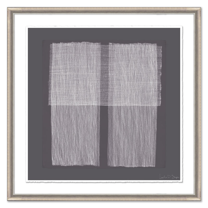 "Hachures de prune, carré III"