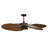 Bali 52" Outdoor Indoor/Outdoor Ceiling Fan with Light and Remote, Rustic Wood Ceiling Fan with Lights, Damp Rated, Energy Efficient DC Motor-67499685