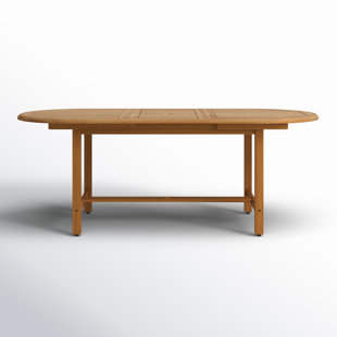 Rafael 78.75'' Extendable Teak Outdoor Dining Table