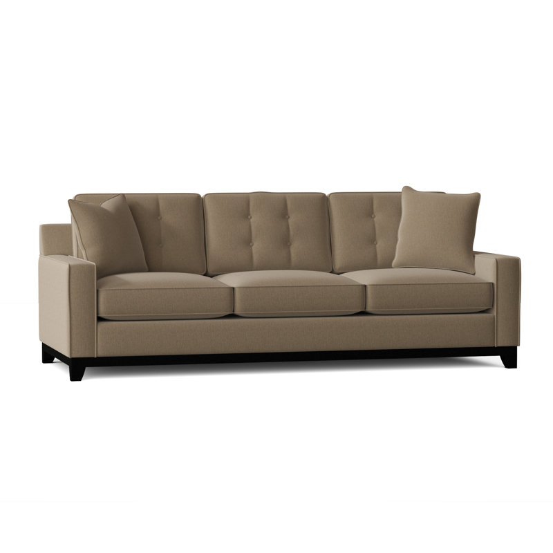 Carollton Upholstered 93'' Sofa, Heavenly Chrome Chenille