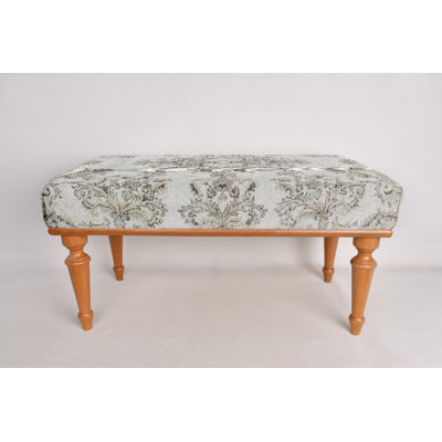Cotton Upholstered Bench