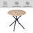Harjovan 5-Pieces Compact Dining Table Set with Round Table Stylish Upholstered Chairs for Kitchen Dining Rooms or Breakfast Nook-241327742-241327733