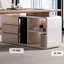 Bureau en bois massif de style crème avec rangement-1162264629