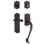 Nostalgic Warehouse Meadows Plate S Grip Handleset with Single Cylinder Deadbolt and Fleur Lever