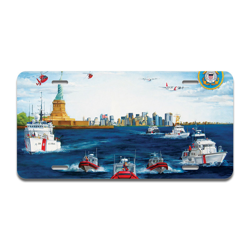 Cadre de plaque en aluminium