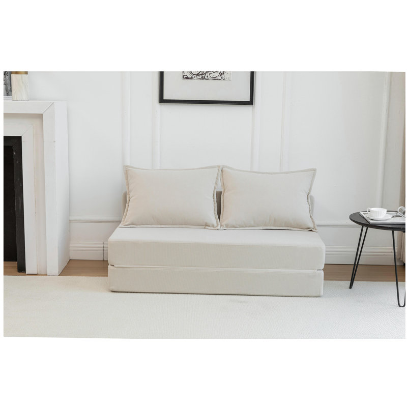 Foldable sofa bed with pillow floor mattress floor sofa with backrest, suitable for living room/dormitory/room/family office, double bed