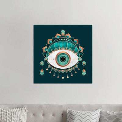 Teal Eye - Print on Canvas
