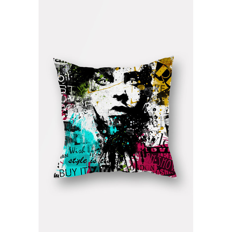 Housse de coussin en polyester Emrie