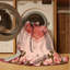 Tapis beige moderne et contemporain lavable à la machine Ritner Valentines-966753755