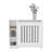 Radiator Cover Cabinet, 3 Shelves, White