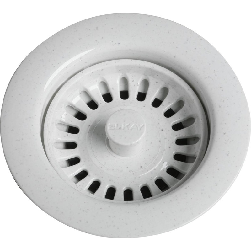 3.5" Pop-Up Kitchen Sink Drain, White
