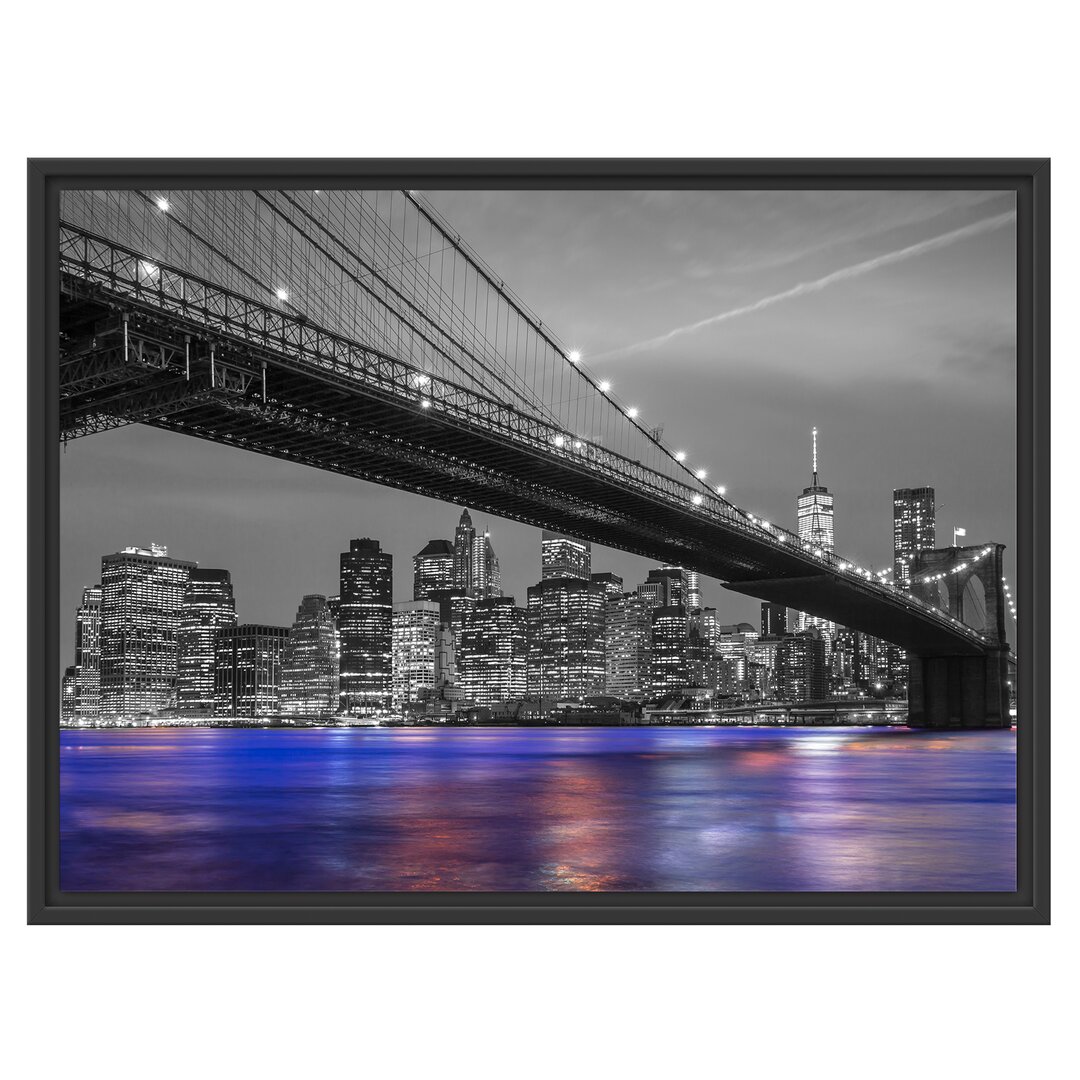 Gerahmtes Wandbild Brooklyn Bidge