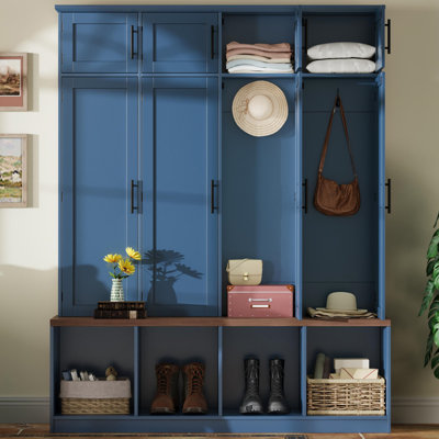 Modern Hall Tree With 4 Hidden Hooks