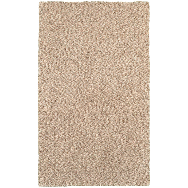 Tapis brun clair touffeté à la main Toronto, Rectangle 8 pi x 11 pi