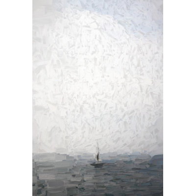 Sailboat At Sea - Wrapped Canvas Painting