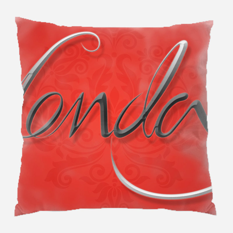 Coussin décoratif art Viers, Microsuède, Intérieur